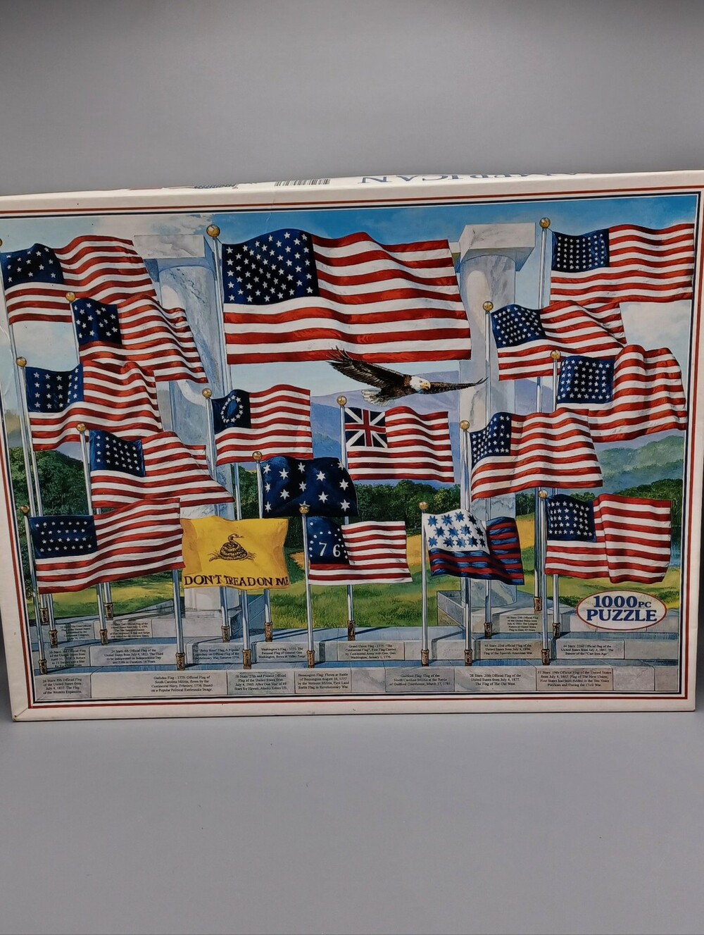 White Mountain American Flags Puzzle Complete